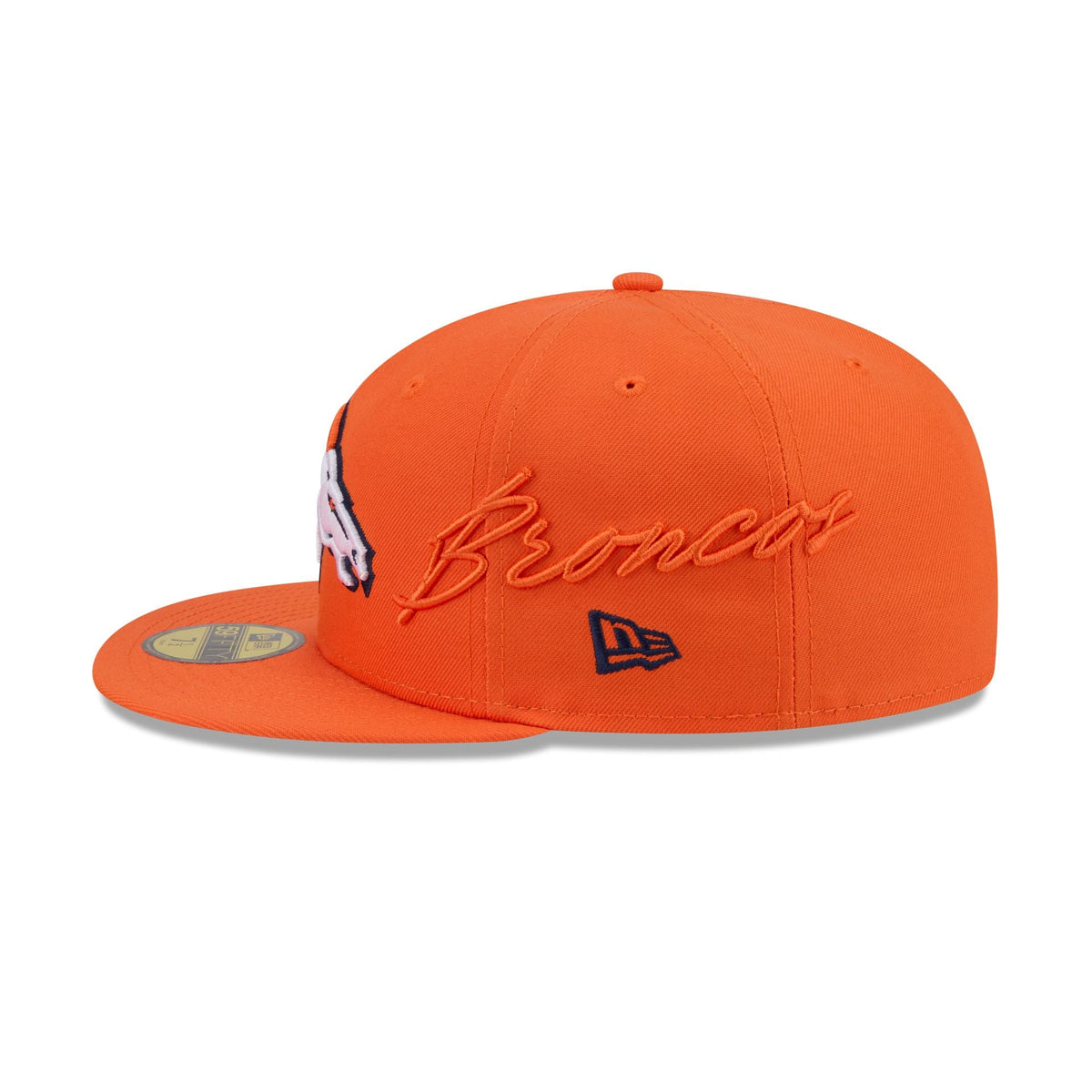 Denver Broncos Side Script 59FIFTY Fitted Hat