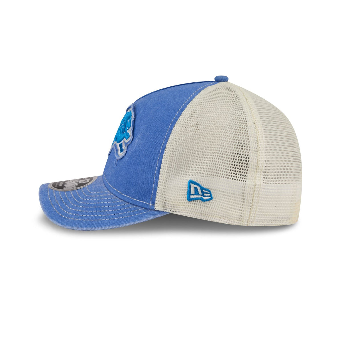 Detroit Lions Frayed Logo 9FORTY M-Crown A-Frame Trucker Hat
