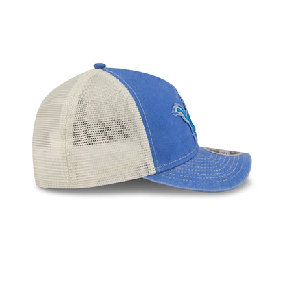 Detroit Lions Frayed Logo 9FORTY M-Crown A-Frame Trucker Hat