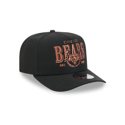 Chicago Bears Gold Laurel Black 9FIFTY A-Frame Snapback Hat