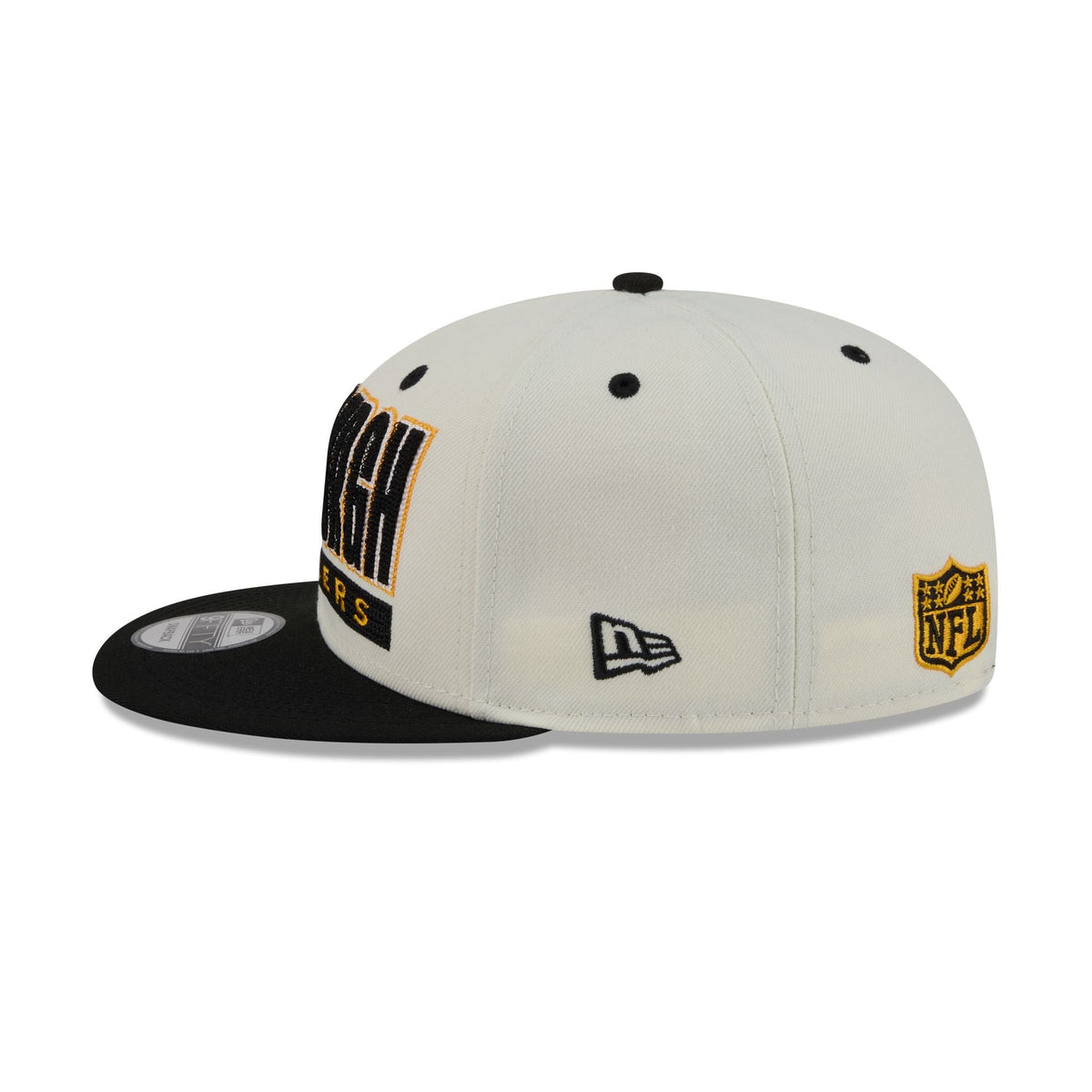 Pittsburgh Steelers Classic Stacked Chrome 9FIFTY Snapback Hat