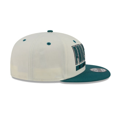 Philadelphia Eagles Classic Stacked Chrome 9FIFTY Snapback Hat