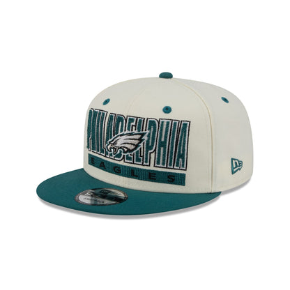 Philadelphia Eagles Classic Stacked Chrome 9FIFTY Snapback Hat