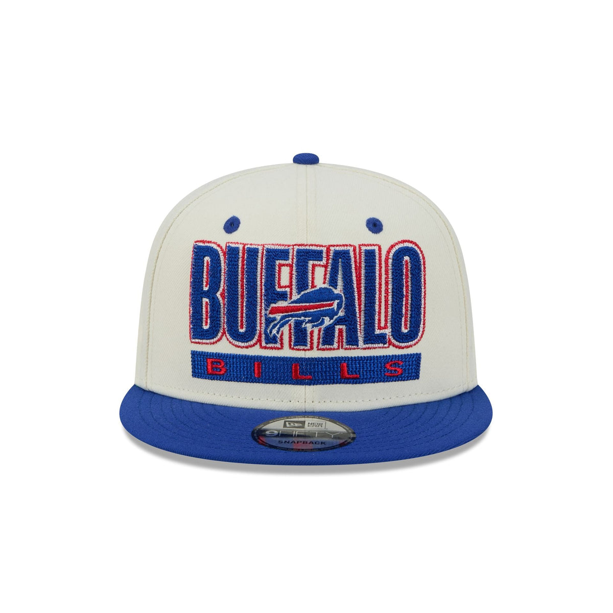 Buffalo Bills Classic Stacked Chrome 9FIFTY Snapback Hat