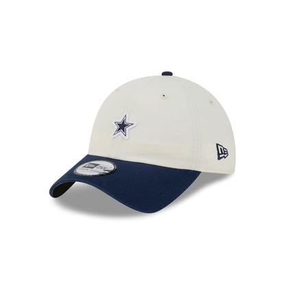 Dallas Cowboys Mini Logo Chrome White Casual Classic Adjustable Hat