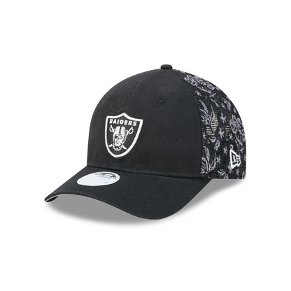 Las Vegas Raiders Floral Mesh Women's 9FORTY M-Crown Trucker Hat