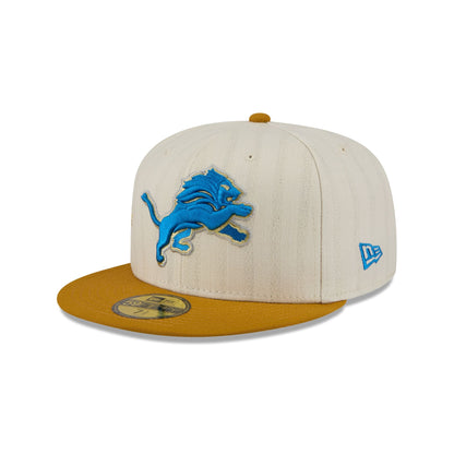 Detroit Lions Chrome Herringbone 59FIFTY Fitted Hat