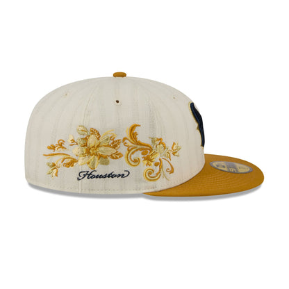 Houston Texans Chrome Herringbone 59FIFTY Fitted Hat