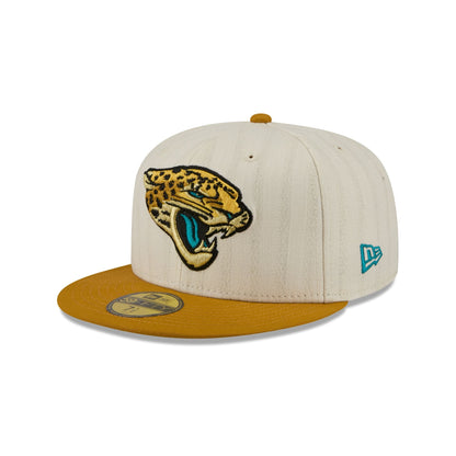 Jacksonville Jaguars Chrome Herringbone 59FIFTY Fitted Hat