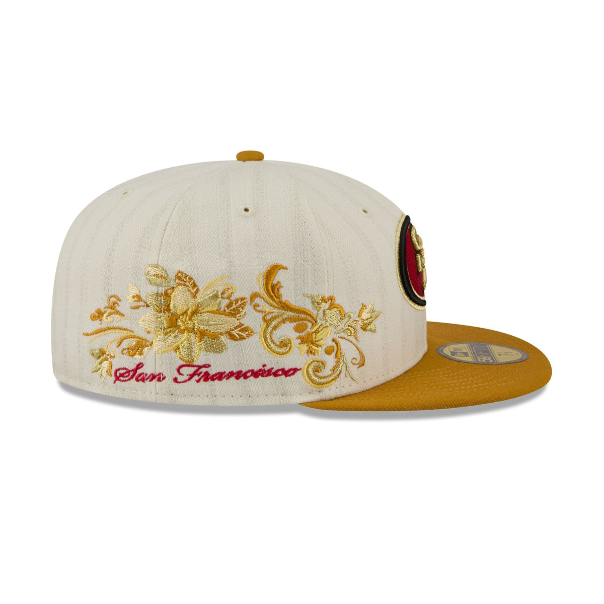 San Francisco 49ers Chrome Herringbone 59FIFTY Fitted Hat