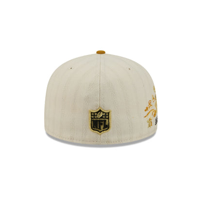 Pittsburgh Steelers Chrome Herringbone 59FIFTY Fitted Hat