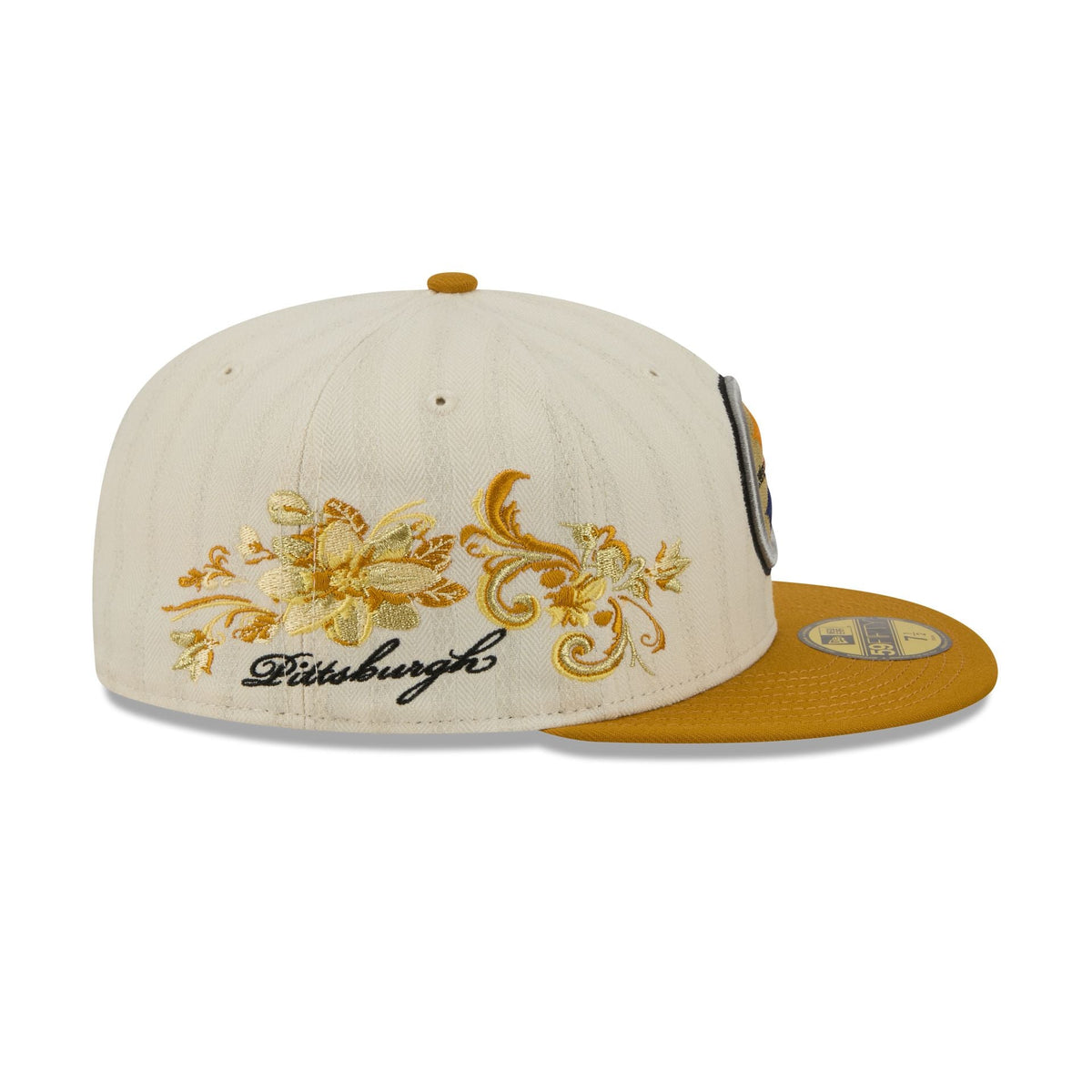 Pittsburgh Steelers Chrome Herringbone 59FIFTY Fitted Hat