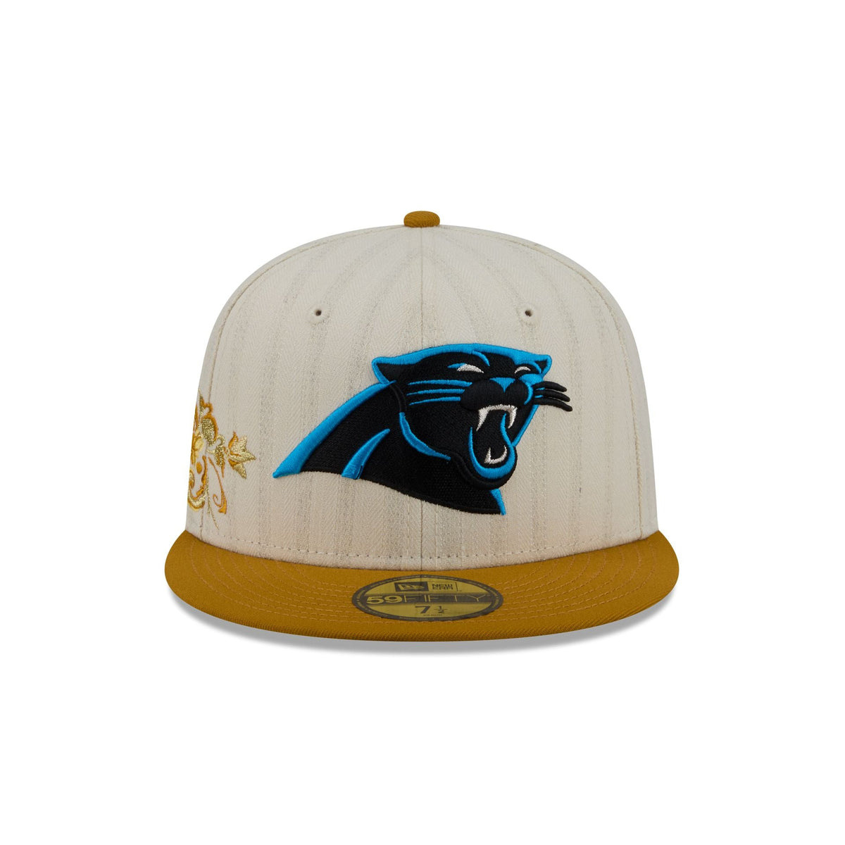 Carolina Panthers Chrome Herringbone 59FIFTY Fitted Hat