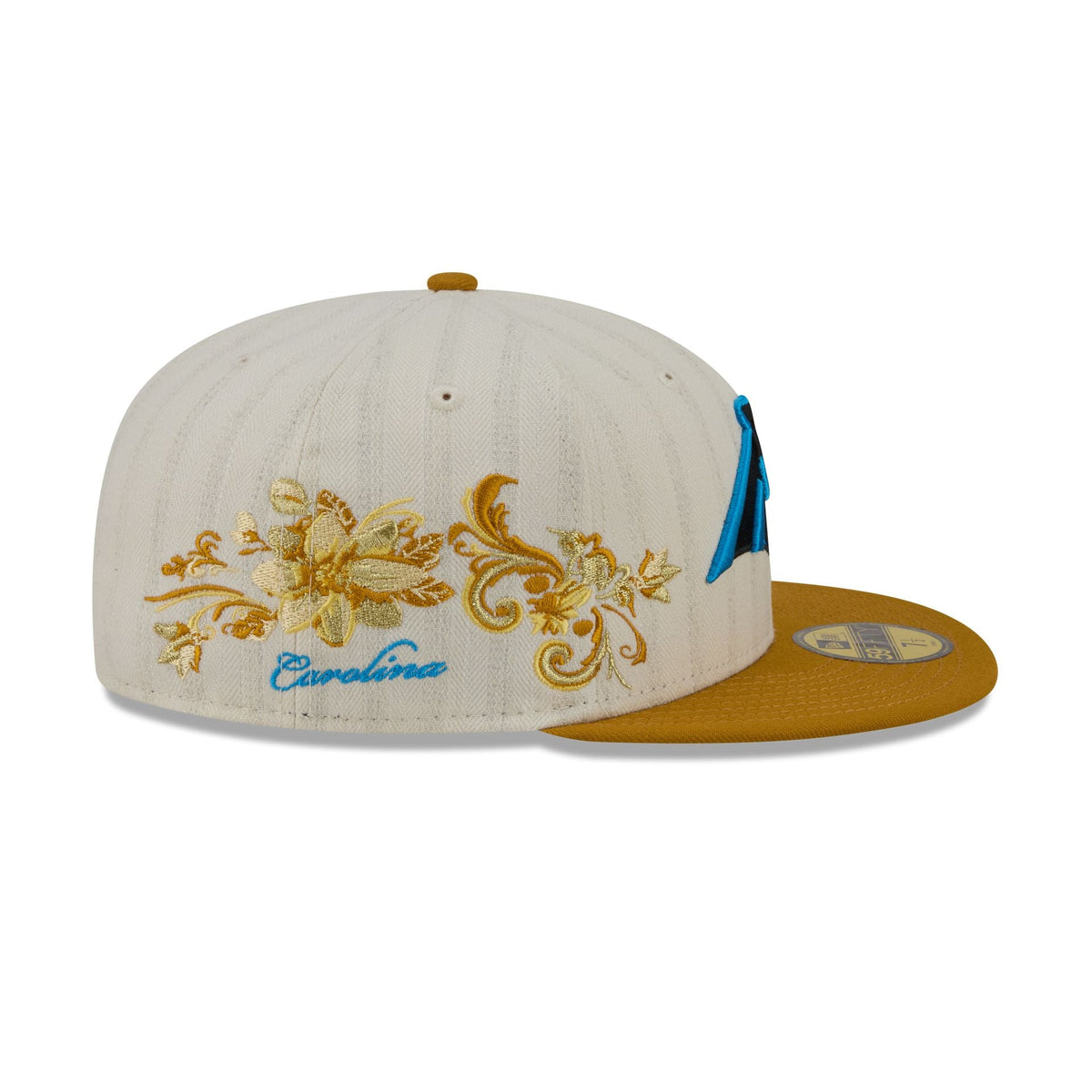 Carolina Panthers Chrome Herringbone 59FIFTY Fitted Hat