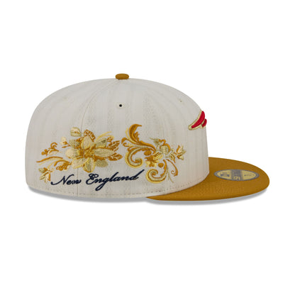 New England Patriots Chrome Herringbone 59FIFTY Fitted Hat
