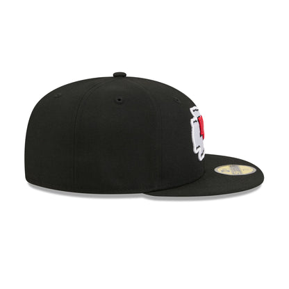 Kansas City Chiefs Black Basic 59FIFTY Fitted Hat