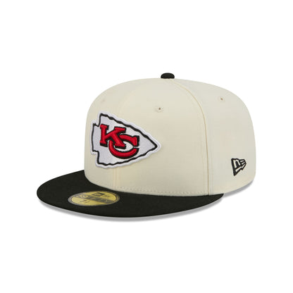 Kansas City Chiefs Chrome White Basic 59FIFTY Fitted Hat