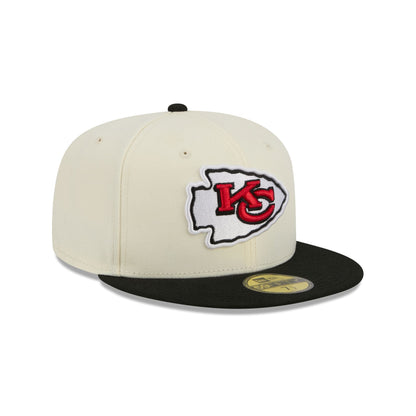 Kansas City Chiefs Chrome White Basic 59FIFTY Fitted Hat