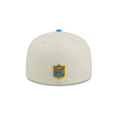 Los Angeles Chargers Chrome White Basic 59FIFTY Fitted Hat