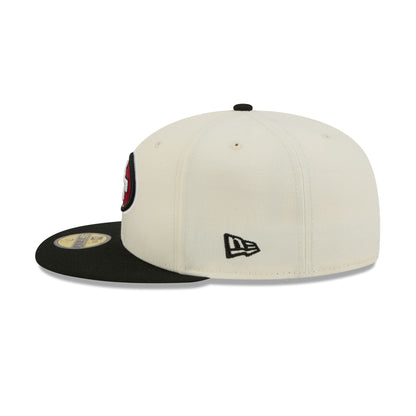 San Francisco 49ers Chrome White Basic 59FIFTY Fitted Hat
