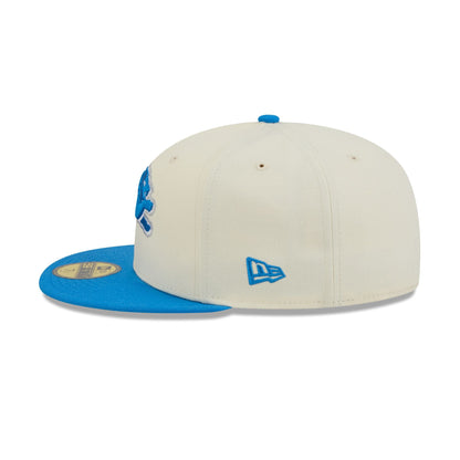 Detroit Lions Chrome White Basic 59FIFTY Fitted Hat