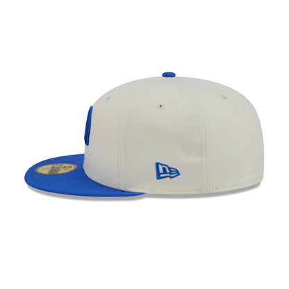 Los Angeles Rams Chrome White Basic 59FIFTY Fitted Hat
