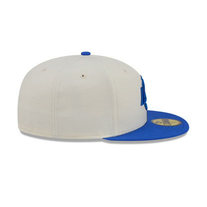 Los Angeles Rams Chrome White Basic 59FIFTY Fitted Hat