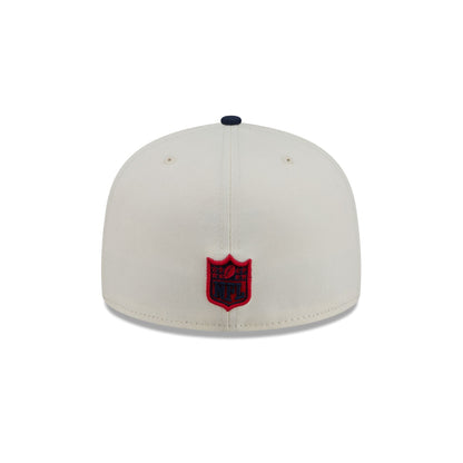 New England Patriots Chrome White Basic 59FIFTY Fitted Hat