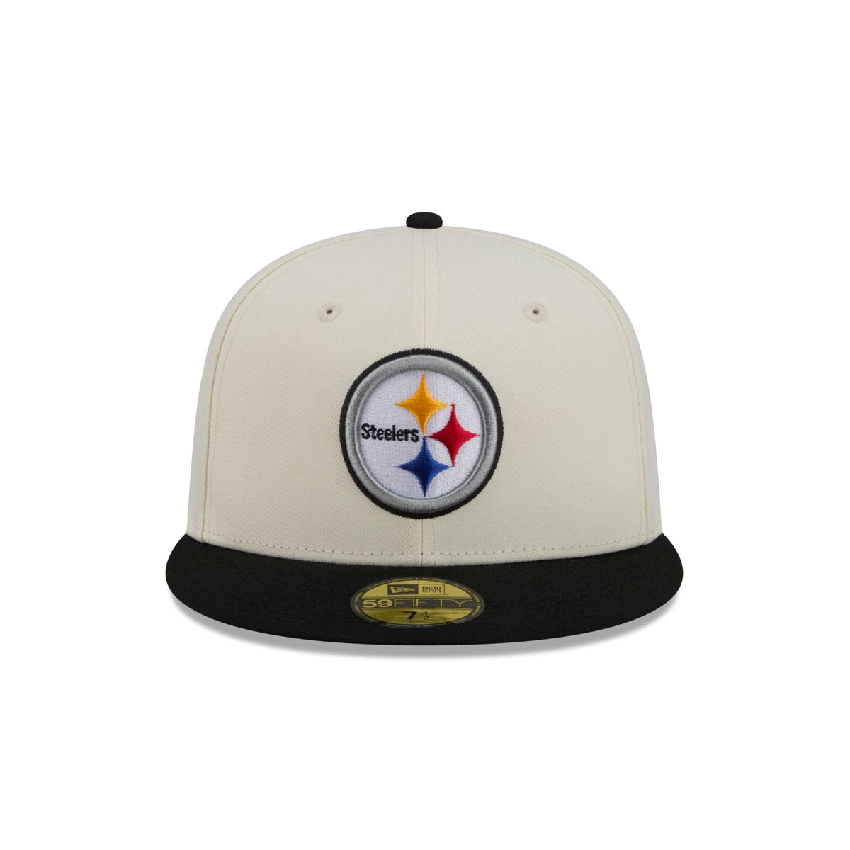 Pittsburgh Steelers Chrome White Basic 59FIFTY Fitted Hat