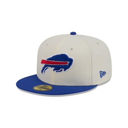 Buffalo Bills Chrome White Basic 59FIFTY Fitted Hat