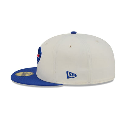 Buffalo Bills Chrome White Basic 59FIFTY Fitted Hat