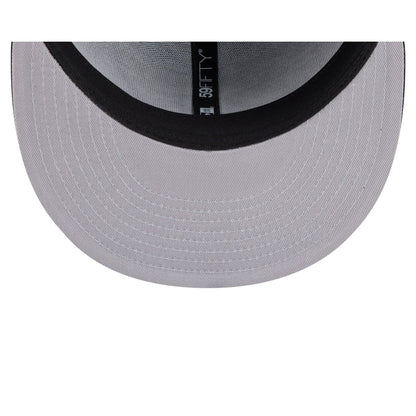 Philadelphia Eagles Black and White Basic 59FIFTY Fitted Hat