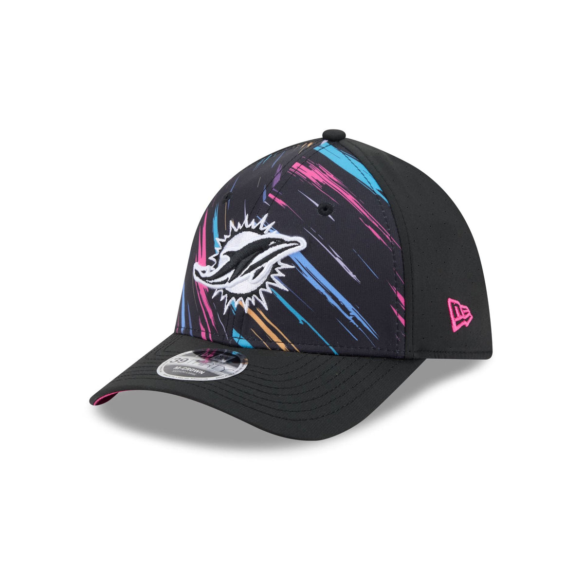 Miami Dolphins 2026 Crucial Catch 39THIRTY M-Crown Stretch Fit Hat