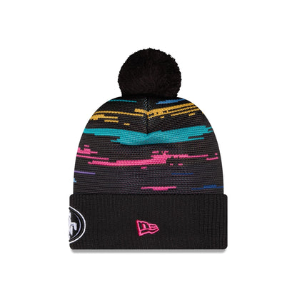 San Francisco 49ers 2026 Crucial Catch Kids Pom Knit Hat