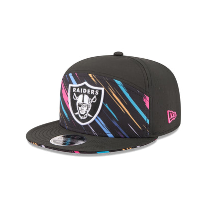 Las Vegas Raiders 2026 Crucial Catch Split Panel 9FIFTY Snapback Hat