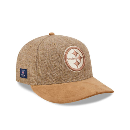 Pittsburgh Steelers Moon Brisbane Moss Brown Visor 59FIFTY Fitted Hat