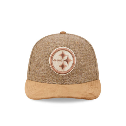 Pittsburgh Steelers Moon Brisbane Moss Brown Visor 59FIFTY Fitted Hat