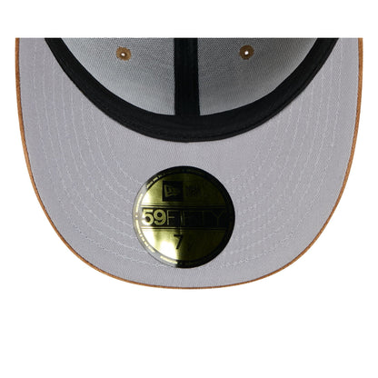 Pittsburgh Steelers Moon Brisbane Moss Brown Visor 59FIFTY Fitted Hat