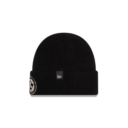 Pittsburgh Steelers Woolen Black Short Cuff Knit Beanie Hat