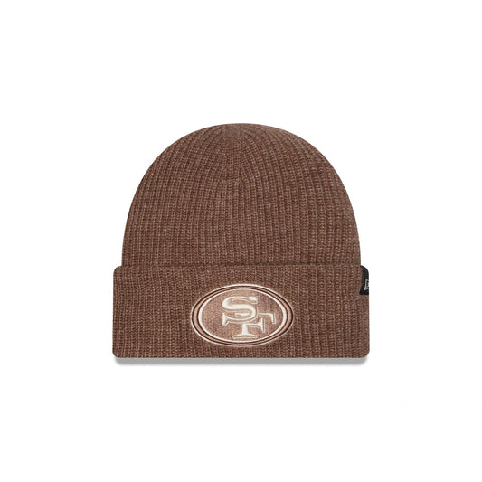 San Francisco 49ers Woolen Tan Short Cuff Knit Beanie Hat