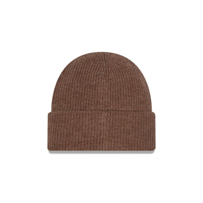 New England Patriots Woolen Tan Short Cuff Knit Beanie Hat