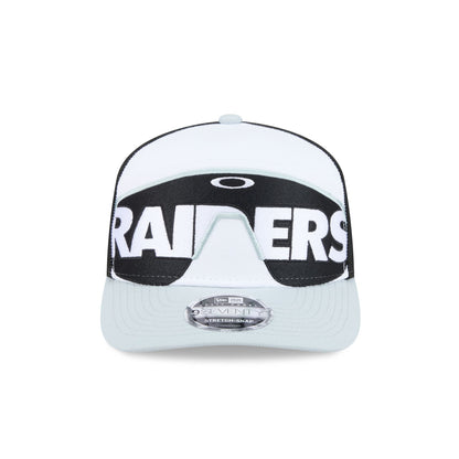 Oakley x Las Vegas Raiders Sunglasses Split Panel 9SEVENTY Stretch-Snap Hat