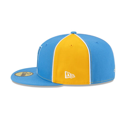 Los Angeles Chargers Two-Tone Pinwheel 59FIFTY Fitted Hat