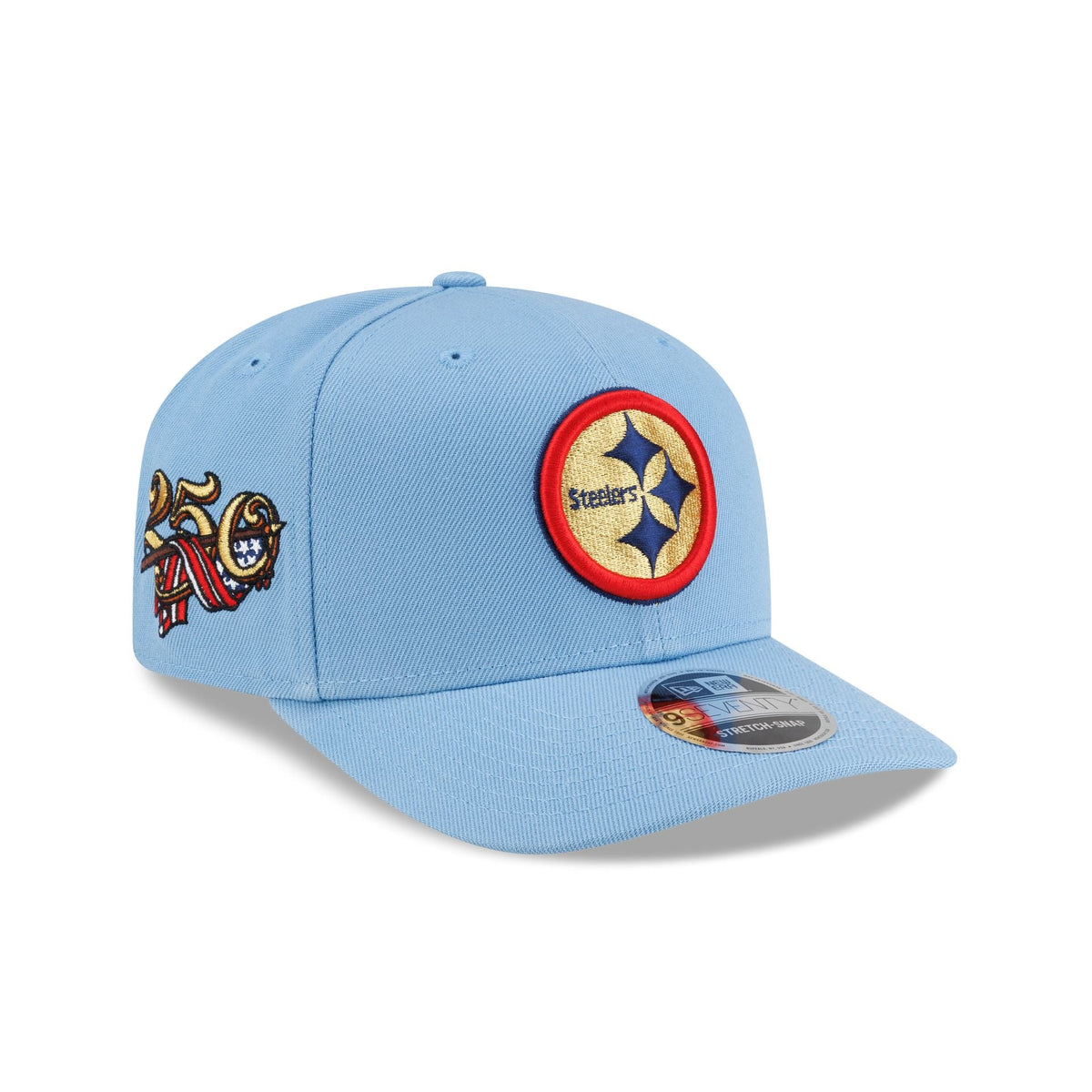 Pittsburgh Steelers Red. White & Blue 9SEVENTY Stretch-Snap Hat