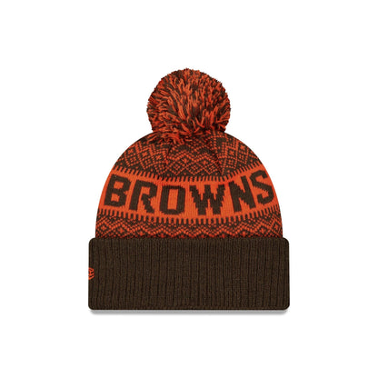 Cleveland Browns Wintry Kids Pom Knit