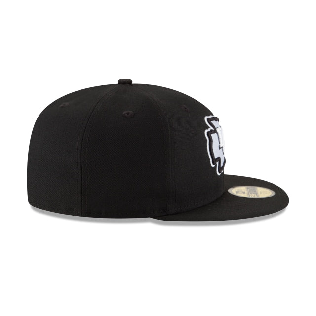Kansas City Chiefs Black & White 59FIFTY Fitted Hat