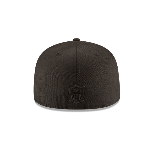 Jacksonville Jaguars Black On Black 59FIFTY Fitted Hat
