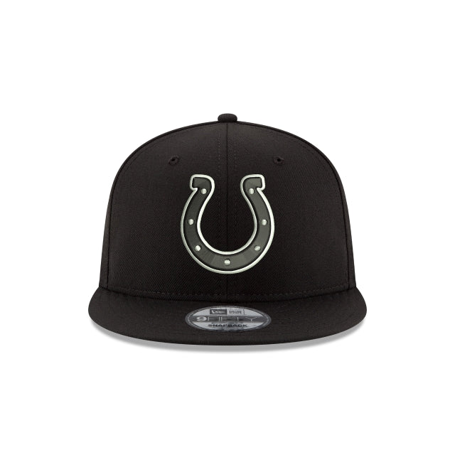 Indianapolis Colts Black and White 9FIFTY Snapback Hat