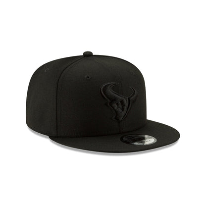 Houston Texans Basic Black On Black 9FIFTY Snapback Hat
