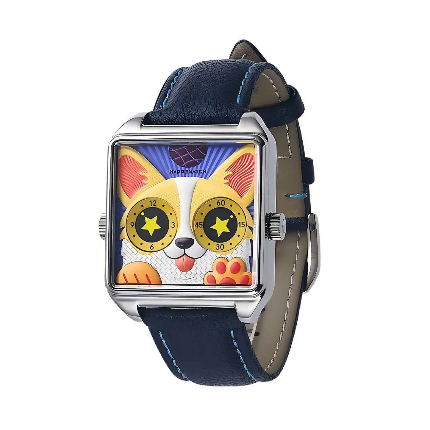 HappieWatch The Corgi Rebel — Modern Dog Watch with Attitude